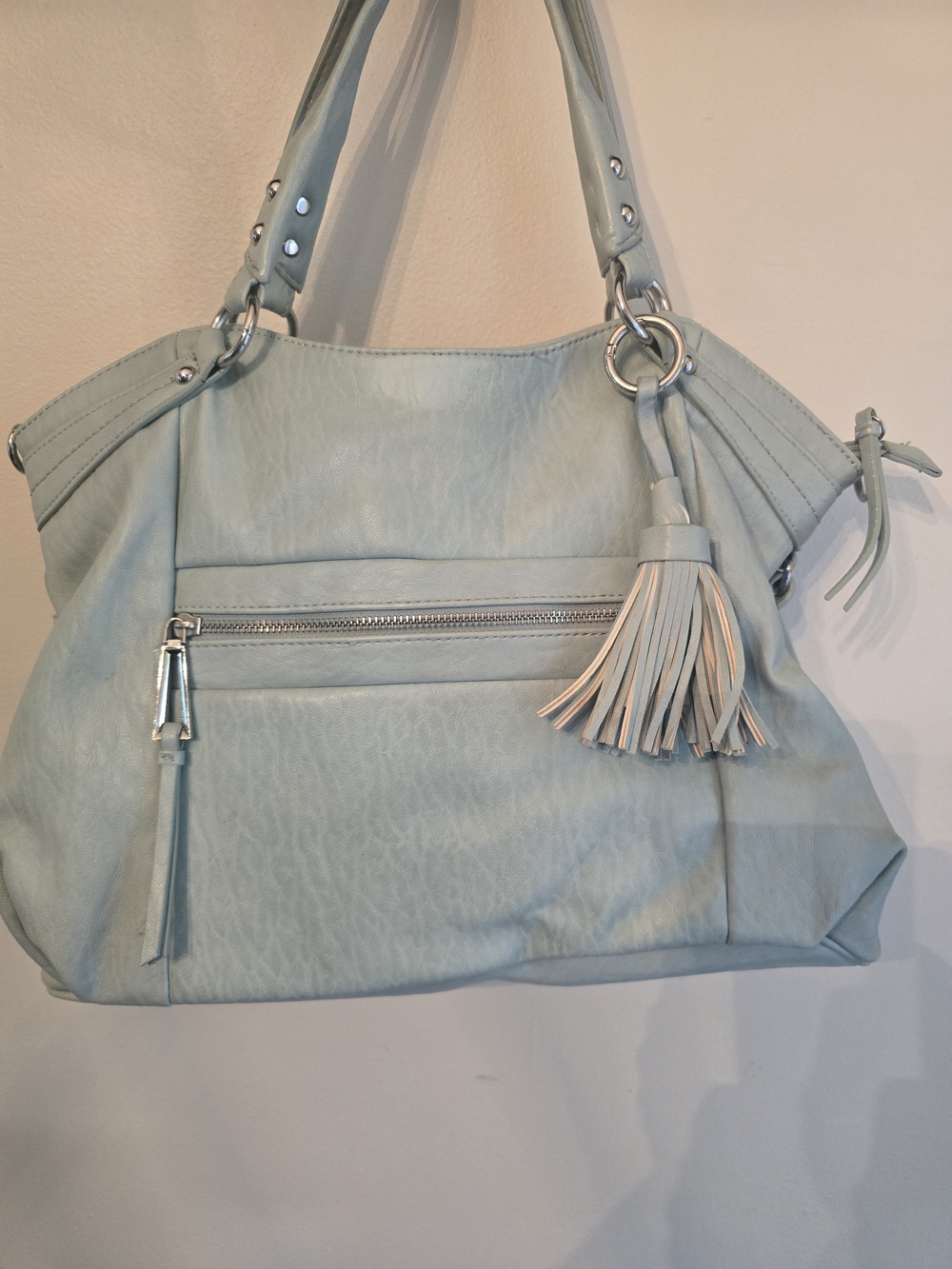 Jessica Simpson Pale Blue Shoulder Tote - Picture 2 of 4